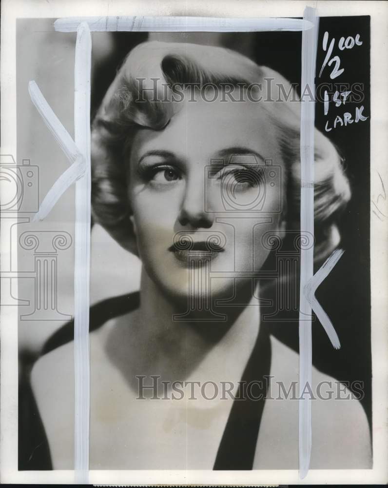 1953 Press Photo Actress Jan Sterling stars in "The Show-Off" film - pio19841- Historic Images