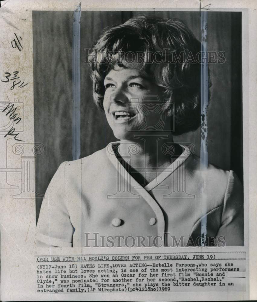 1969 Press Photo Actress & Oscar winner Estelle Parsons - pio20820- Historic Images