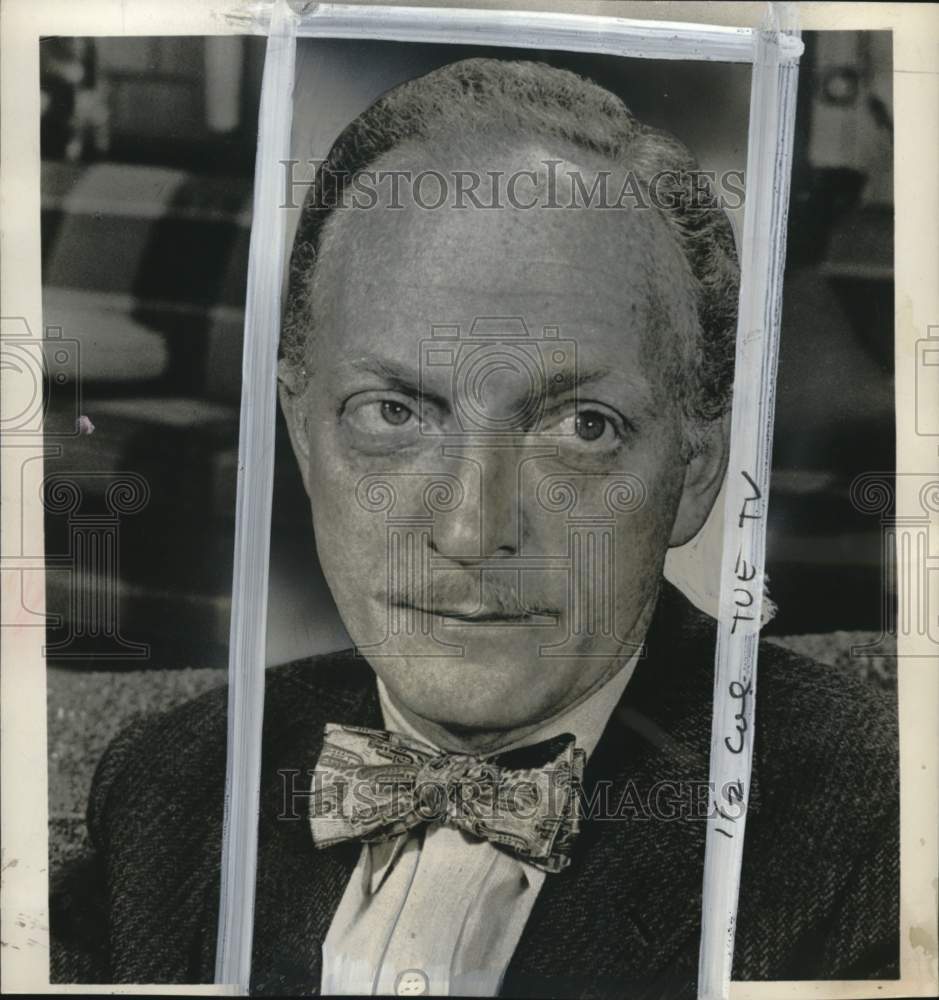 1956 Press Photo Actor Everett Sloane stars in "The Garsten Case" - pio22383- Historic Images