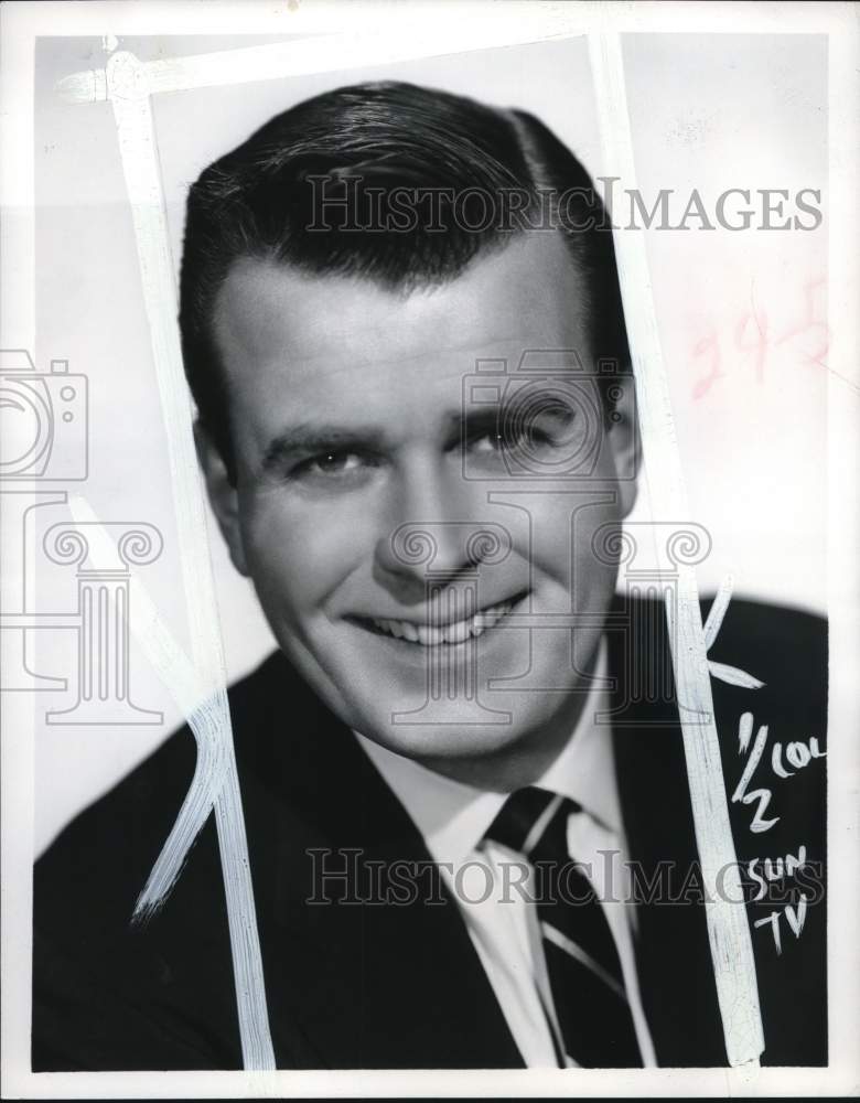 1956 Press Photo Actor Steve Dunne stars in "You're On Your Own" TV show- Historic Images