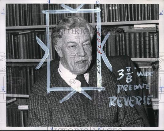 1968 Press Photo Poet Laureate Cecil Day-Lewis at a library in London, England- Historic Images