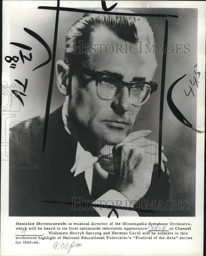 1965 Press Photo MN Symphony Orchestra's director Stanislaw Skrowaczewski- Historic Images