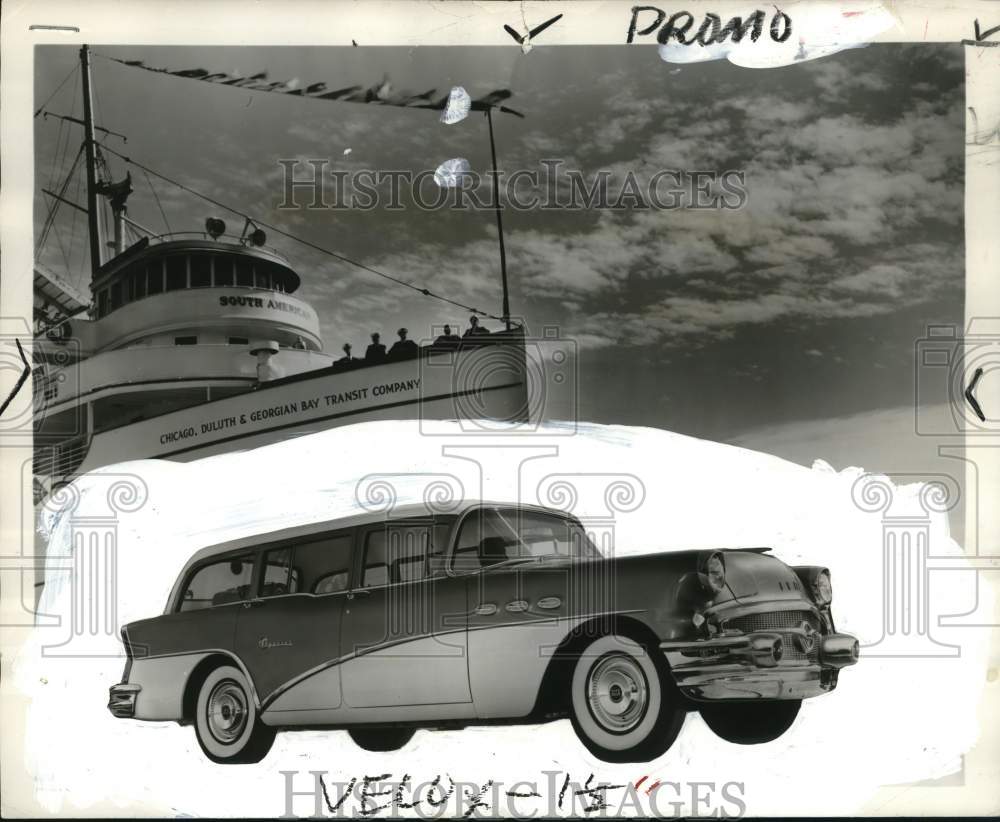 1956 Press Photo Buick estate wagon - pio30006