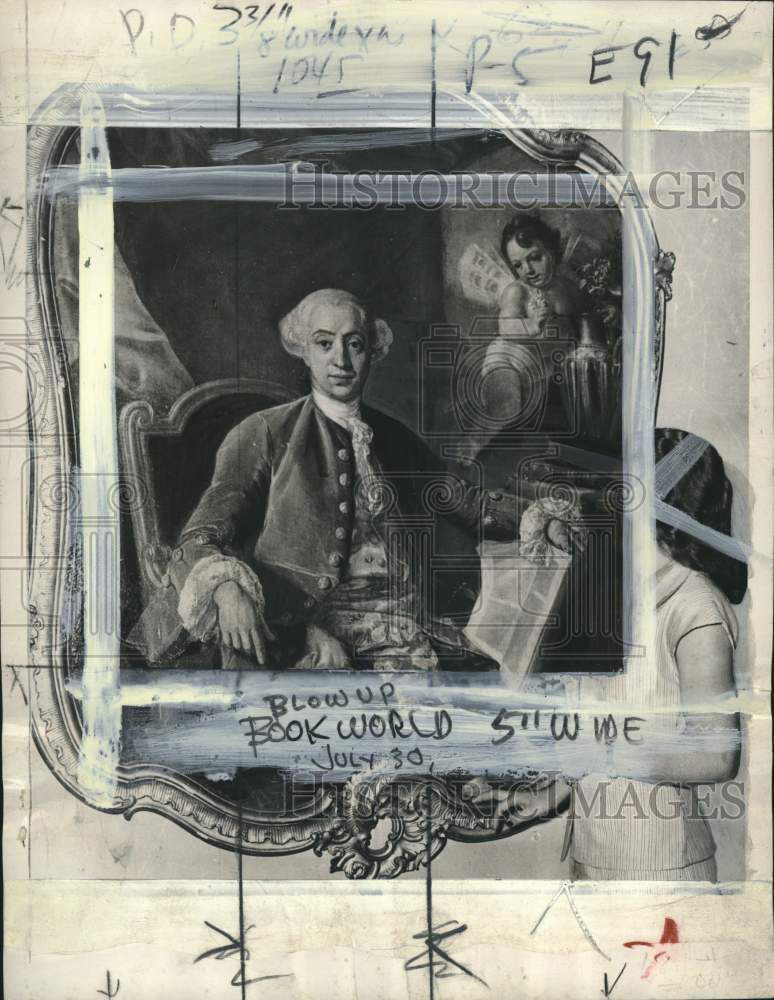 1953 Press Photo Giacomo Casanova portrait - pio32924