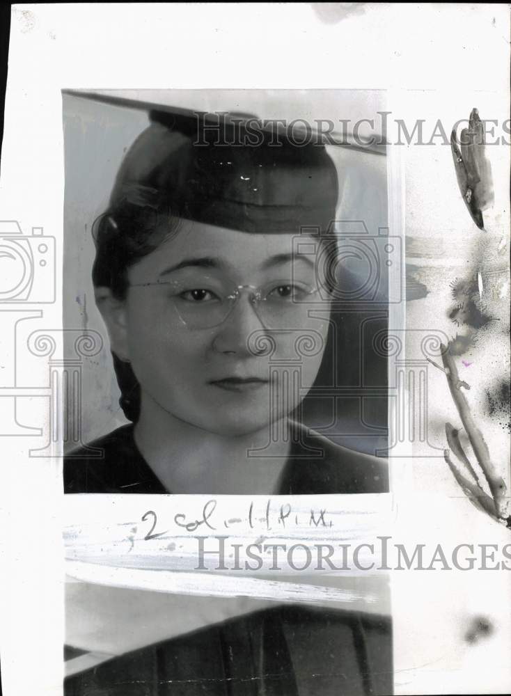 1945 Press Photo Iva Toguri D'Aquino, Tokyo Rose of Japanese Radio - pio33269