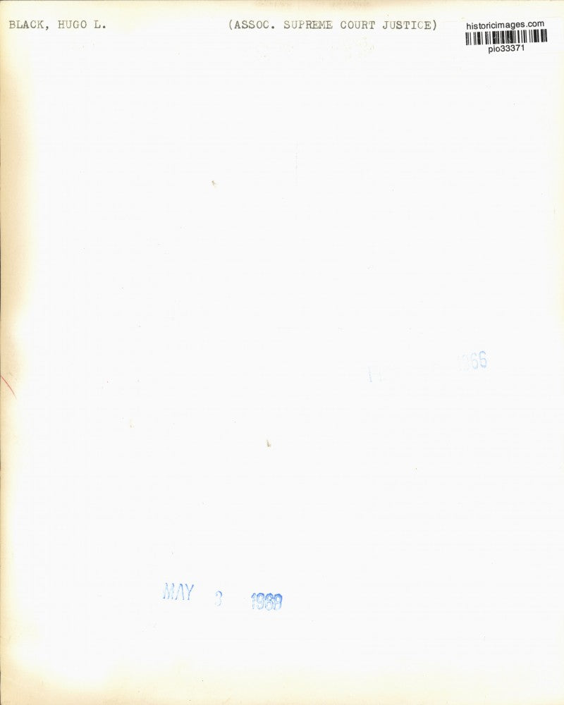 1966 Press Photo Associate Supreme Court Justice Hugo L. Black in Washington