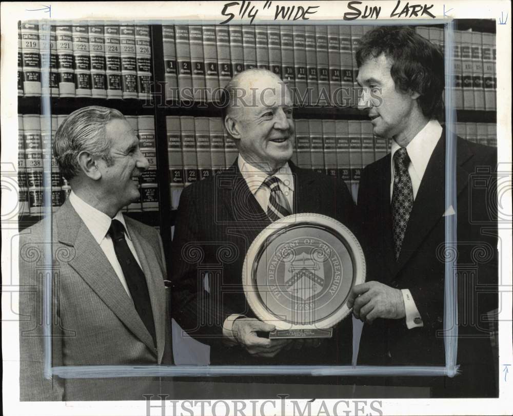 1973 Press Photo Frank Massi, businessman Richard Berlin & William Fuller