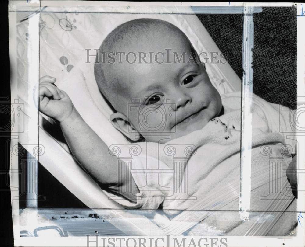 1968 Press Photo Infant Richard Lee Madson in Spokane, Washington - pio35107