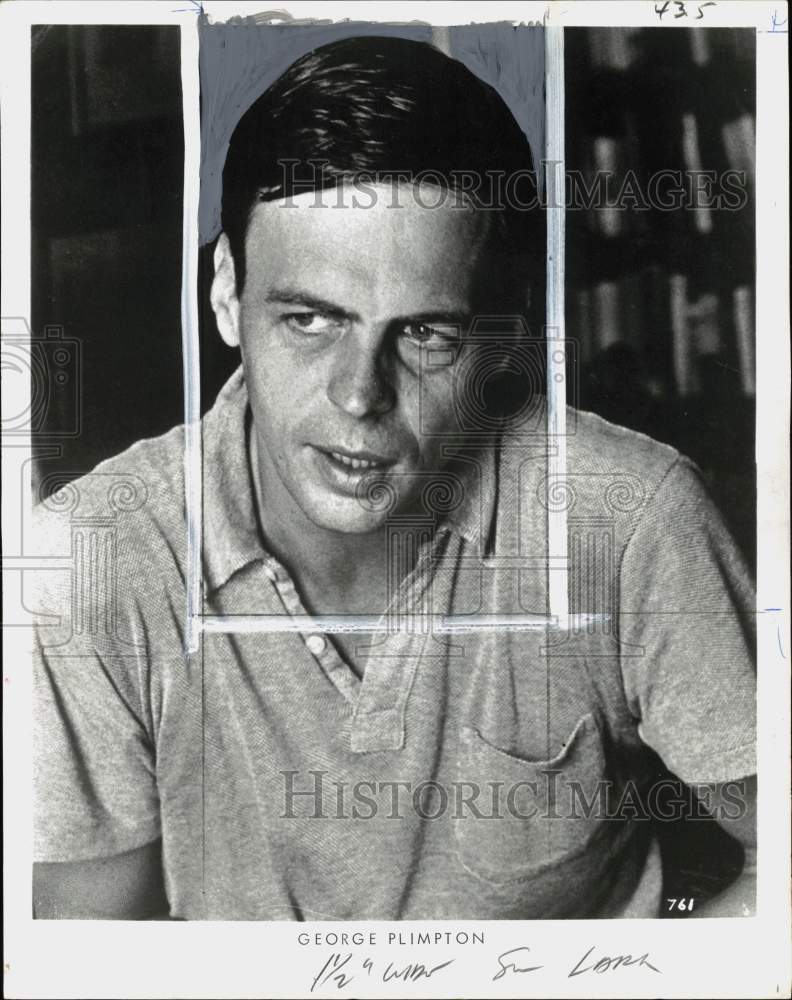1972 Press Photo Journalist &amp; author George Plimpton - pio35612