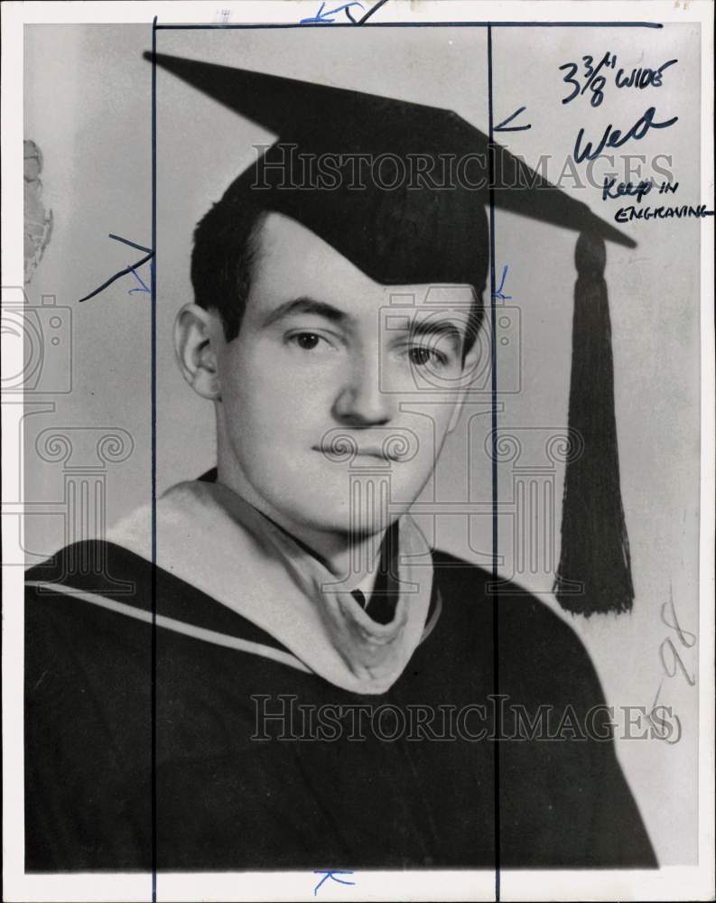 1952 Press Photo US Senator Hubert Humphrey's graduation in University of LA
