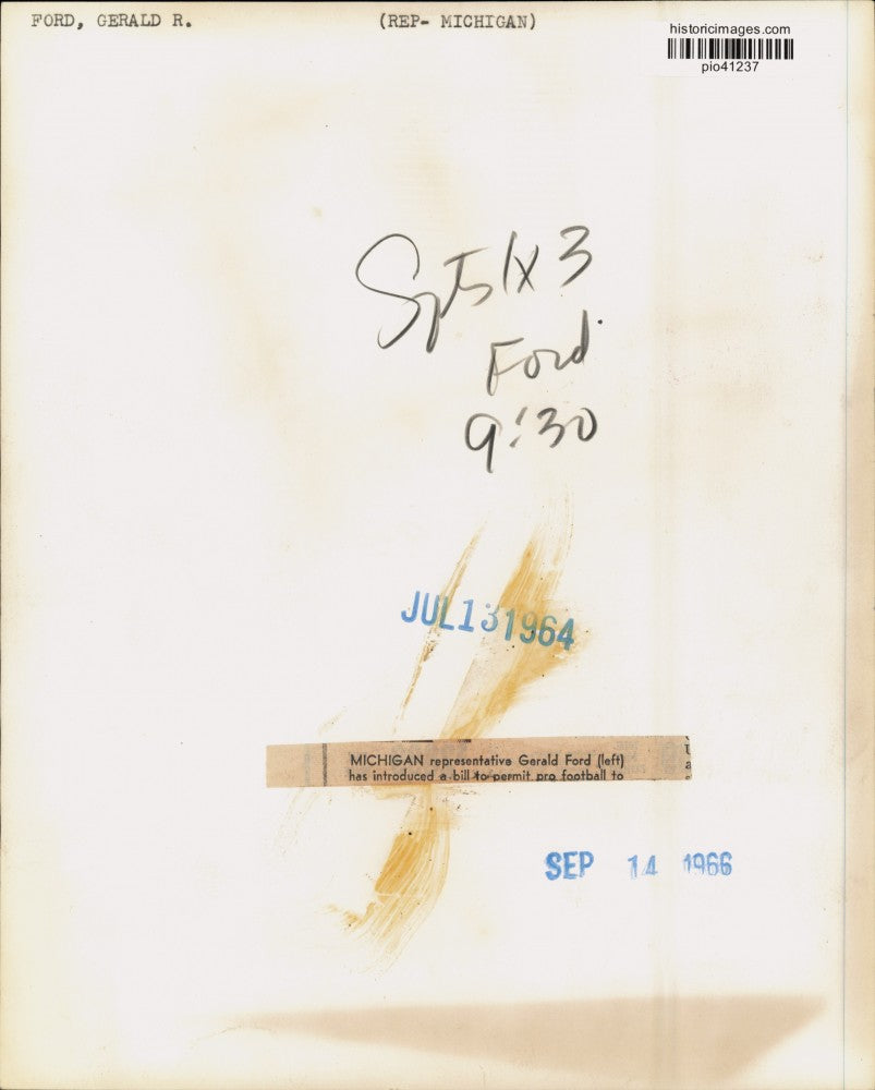 1964 Press Photo Representative Gerald Ford & Governor Mark Hatfield - pio41237