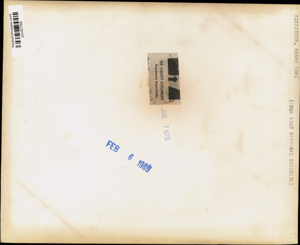 1969 Press Photo Arthur Burns, George Lincoln & Henry Kissinger at White House