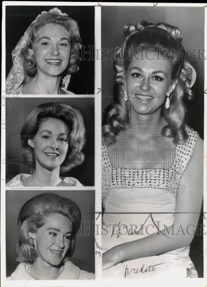 1965 Press Photo Joan Bennett during her wedding & as narrator at a concert