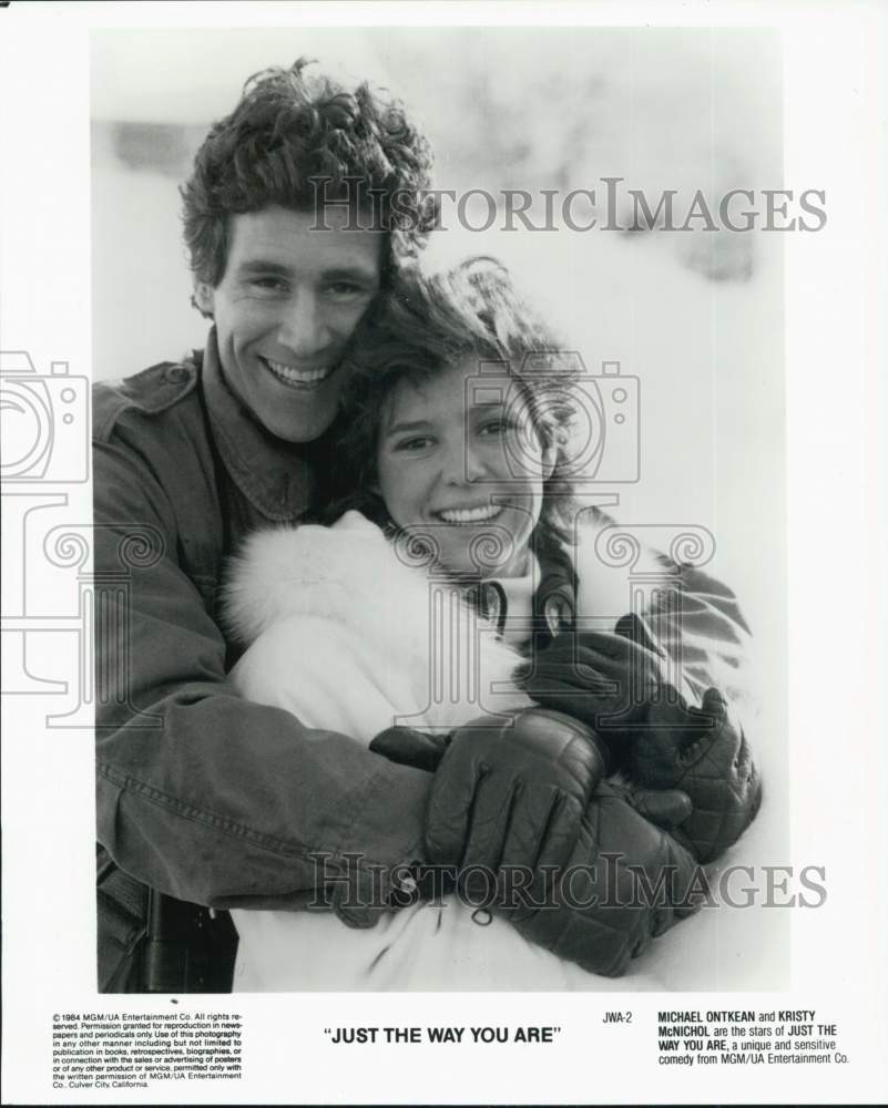 1984 Press Photo Actor Michael Ontkean & Kristy McNichol, Just The Way You Are