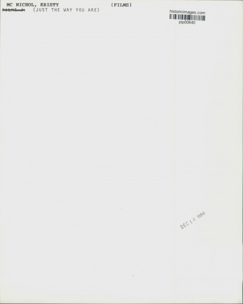 1984 Press Photo Actor Michael Ontkean & Kristy McNichol, Just The Way You Are