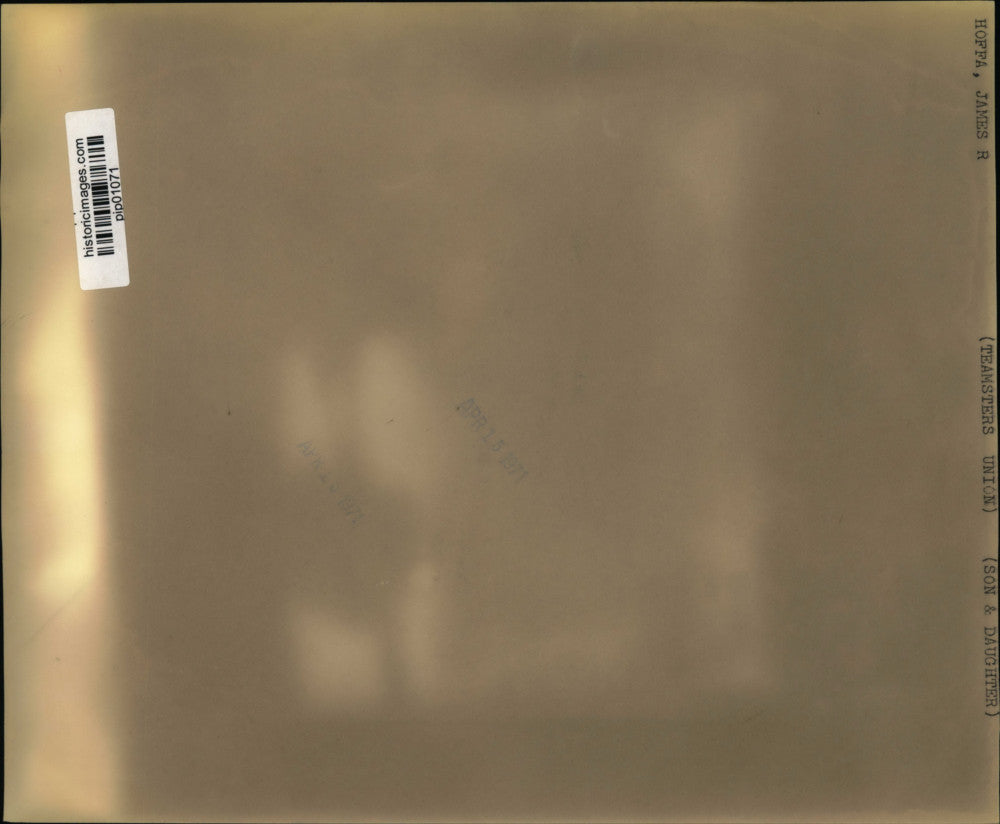 1971 Press Photo James R. Hoffa's kids James P. Hoffa & Mrs. Barbara Crancer, DC