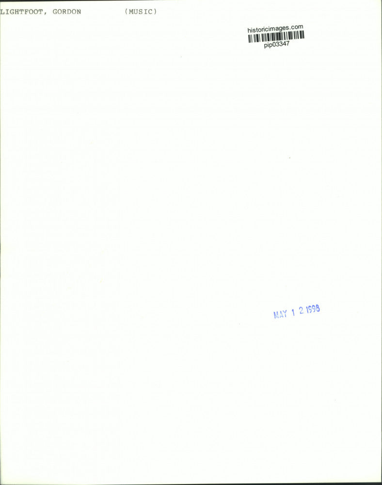 1998 Press Photo Gordon Lightfoot, Guitar Player - pip03347