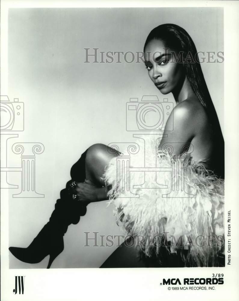 1989 Press Photo Singer Jody Watley - pip06216