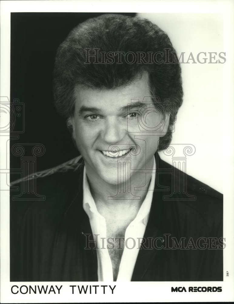 1987 Press Photo Entertainer Conway Twitty - pip06645- Historic Images