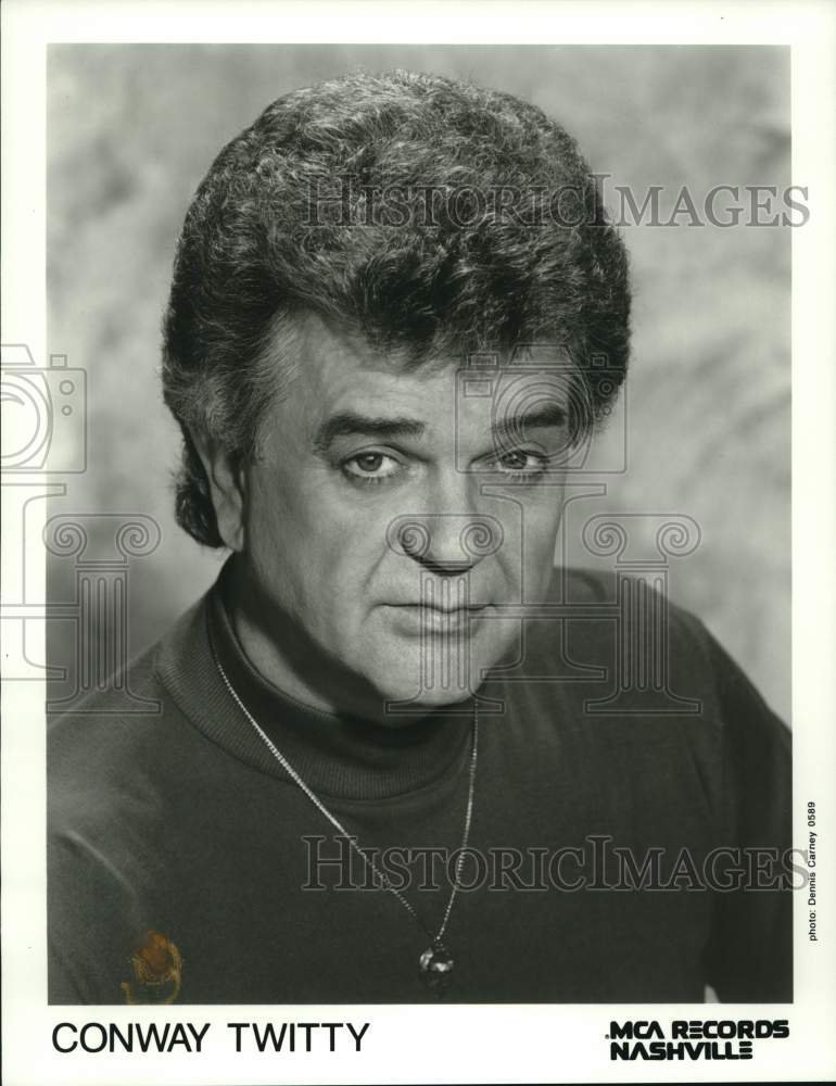 1989 Press Photo Singer Conway Twitty - pip06875- Historic Images