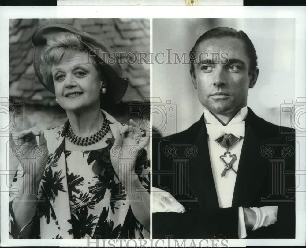 1984 Press Photo Angela Lansbury, Anthony Higgins in &quot;Lace&quot; - pip08448- Historic Images