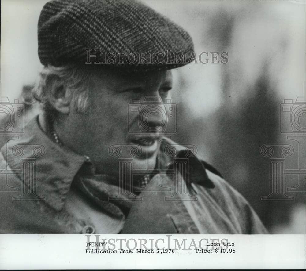 1976 Press Photo Leon Uris, Author of "Trinity" - pip09915