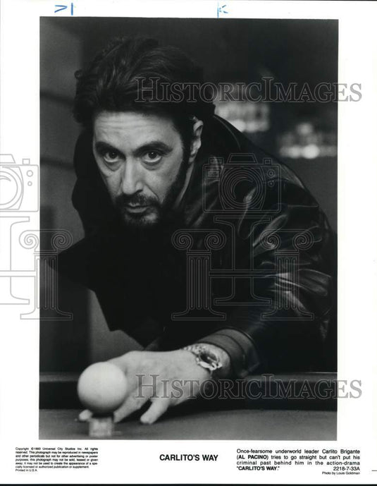 1993 Press Photo Actor Al Pacino in "Carlito's Way" - pip10450- Historic Images