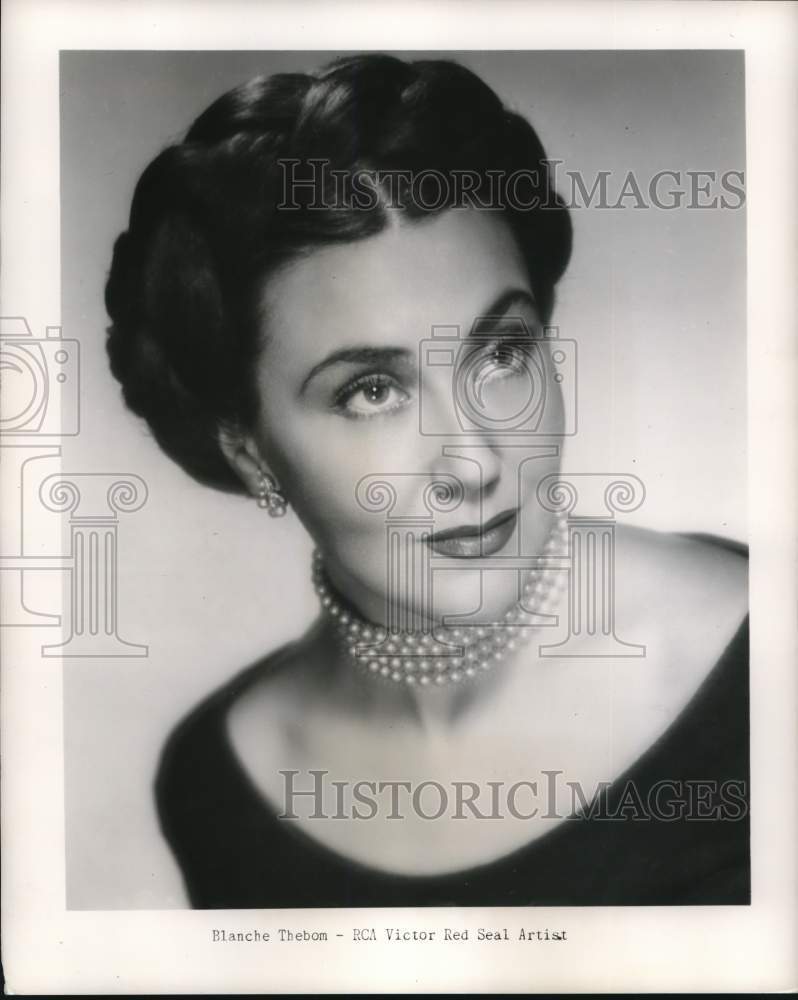 1951 Press Photo Singer Blanche Thebom - pip10717