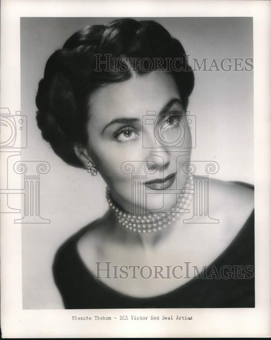 1951 Press Photo Singer Blanche Thebom - pip10717