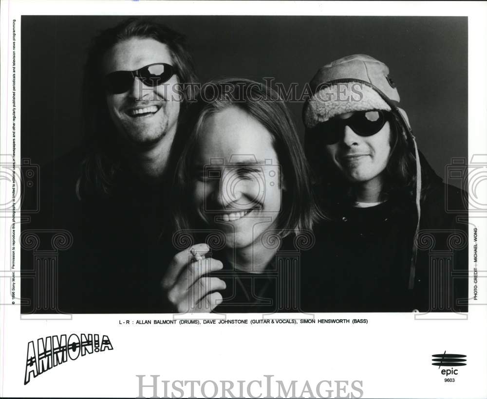 1996 Press Photo Ammonia, Band - pip11558
