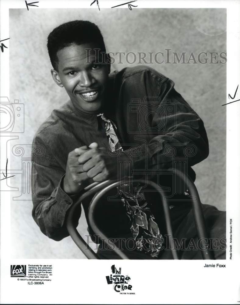 1993 Press Photo Actor and Comedian Jamie Foxx of &quot;In Living Color&quot; - pip11903- Historic Images