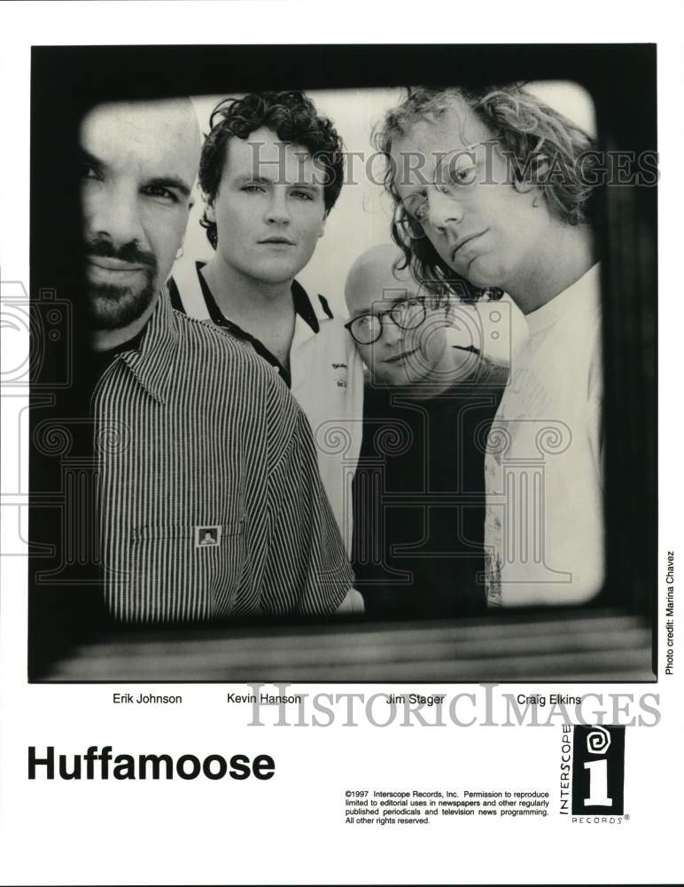 1997 Press Photo Members of Huffamoose, alternative rock band. - pip24853- Historic Images
