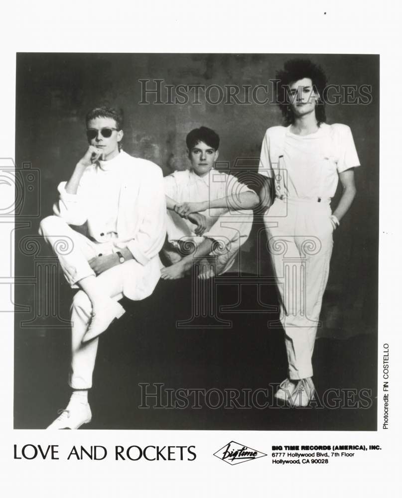 1987 Press Photo Love &amp; Rockets, Music Group - pip28053- Historic Images