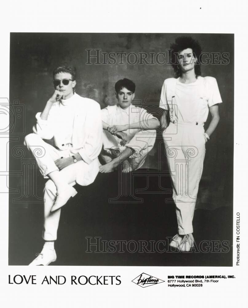 1987 Press Photo Love & Rockets, Music Group - pip28053- Historic Images