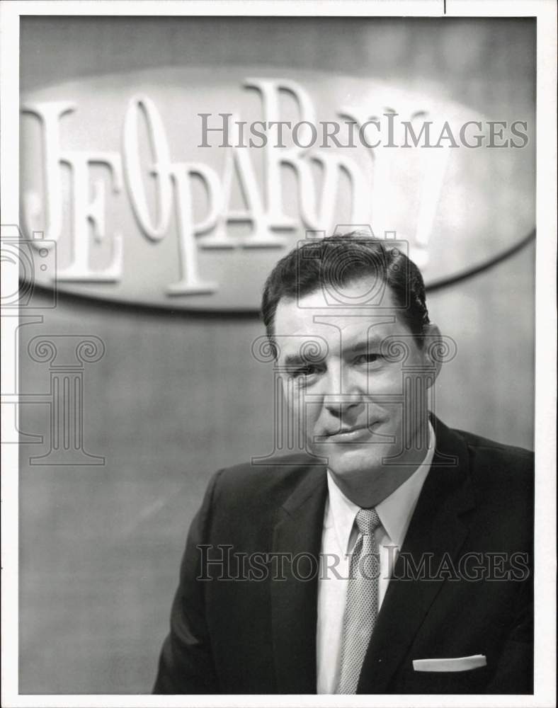 1964 Press Photo Art Fleming, Host of "Jeopardy" on NBC TV - pip28627