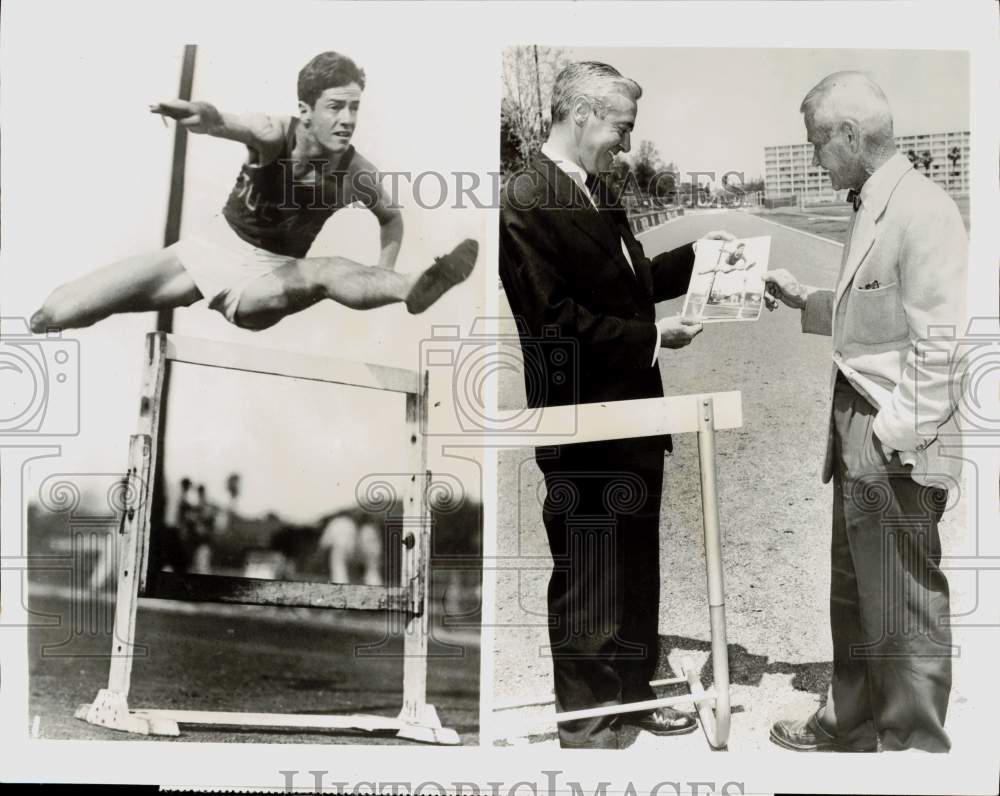 1936 Press Photo Commentator Howard K. Smith with Tulane Track Fritz Oakes- Historic Images
