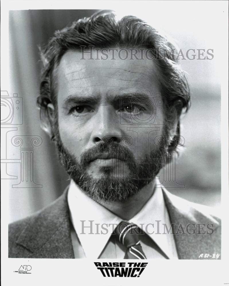 1980 Press Photo Actor Richard Jordan stars in "Raise the Titanic!" - pip30434- Historic Images