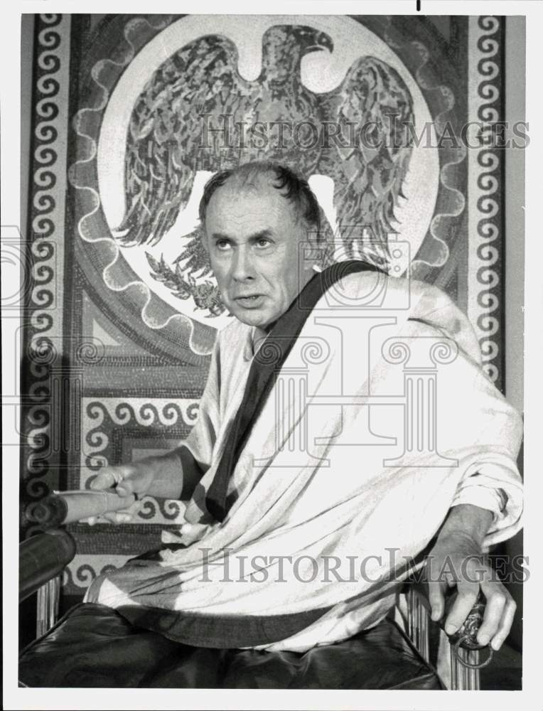 1984 Press Photo Actor Richard Kiley stars in "A.D." - pip30945- Historic Images