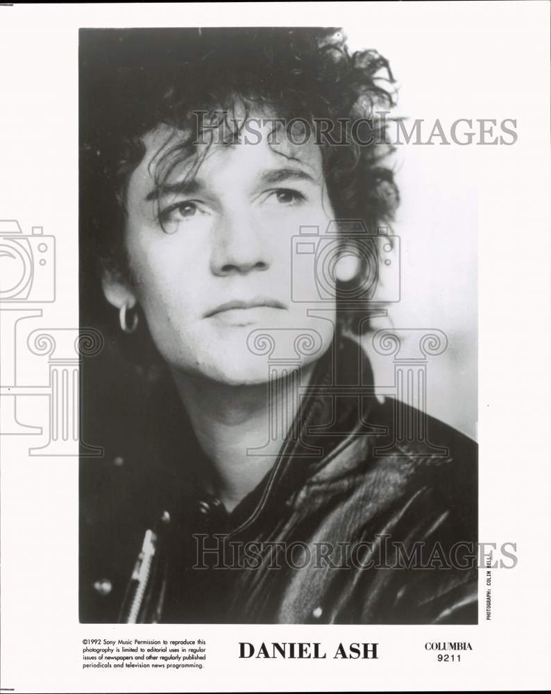 1992 Press Photo Musician Daniel Ash - pip32371