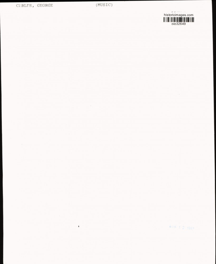 1987 Press Photo Musician George Cables - pip32649