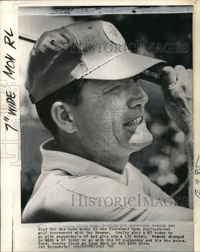 1966 Press Photo Golfer Bob Goalby plays the Cleveland Open - pis00003- Historic Images