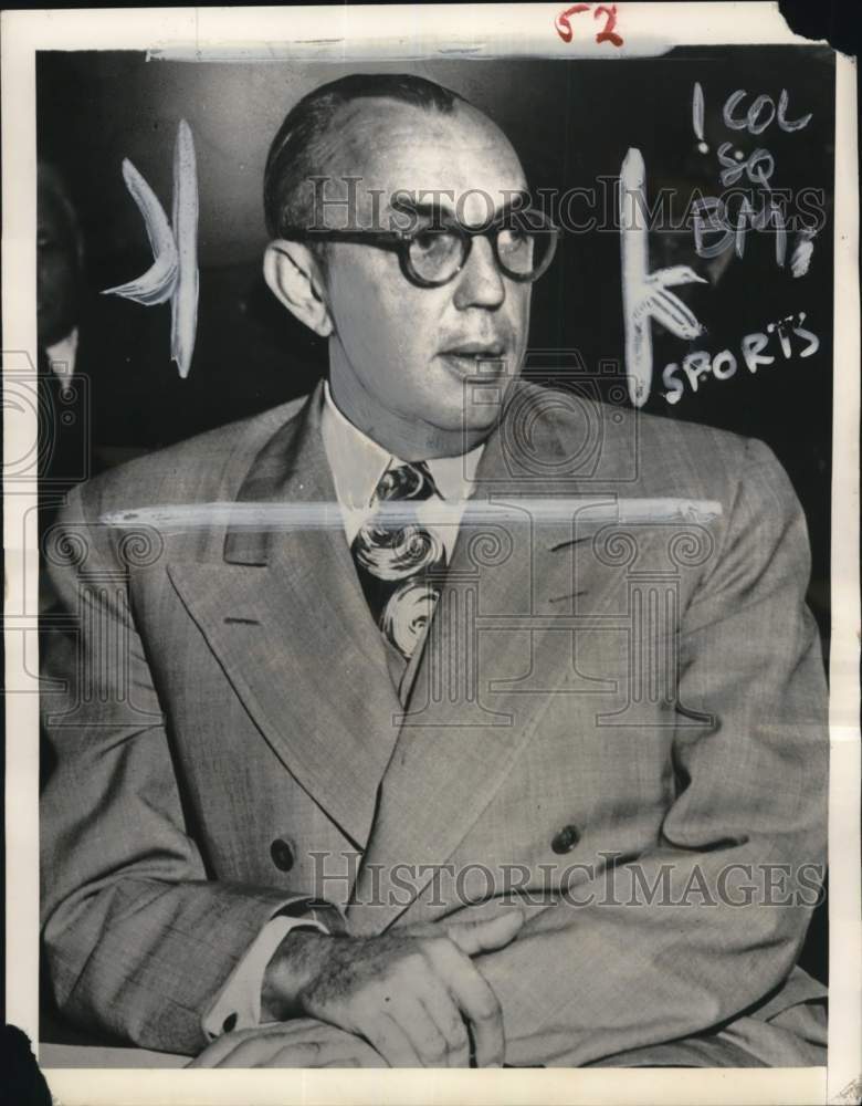 1952 Press Photo University of California track coach and A.D. Brutus Hamilton- Historic Images