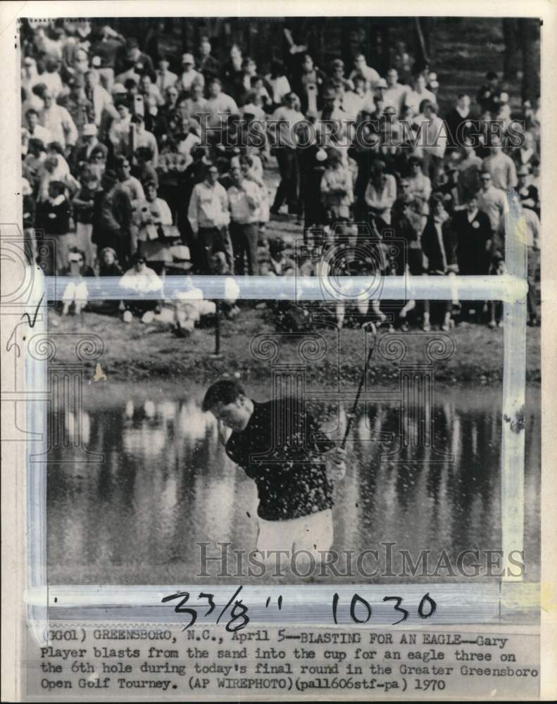 1970 Press Photo Golfer Gary Player plays the Greater Greensboro Open- Historic Images