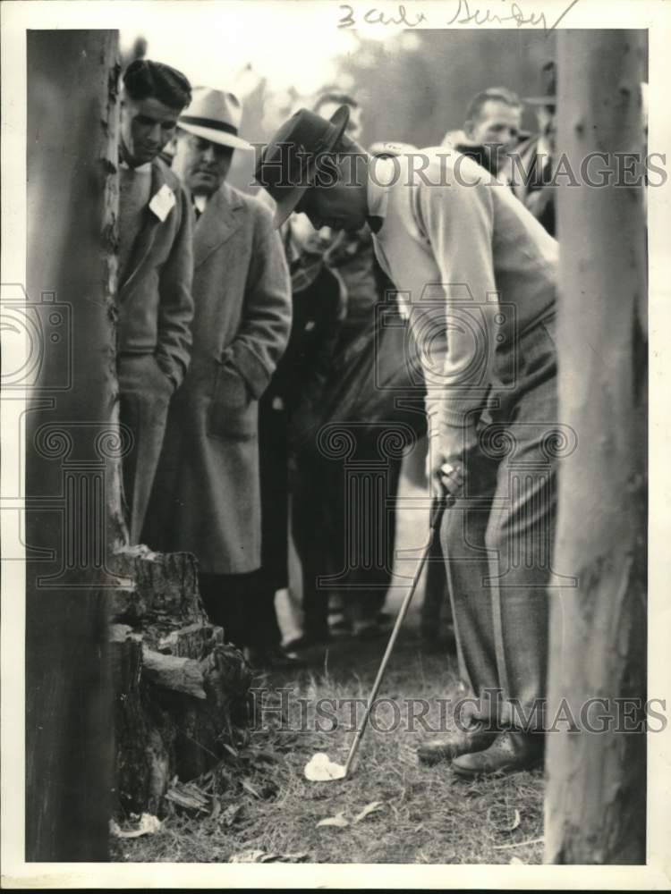 1937 Press Photo Golfer Paul Runyan plays the Oakland Open - pis00182- Historic Images