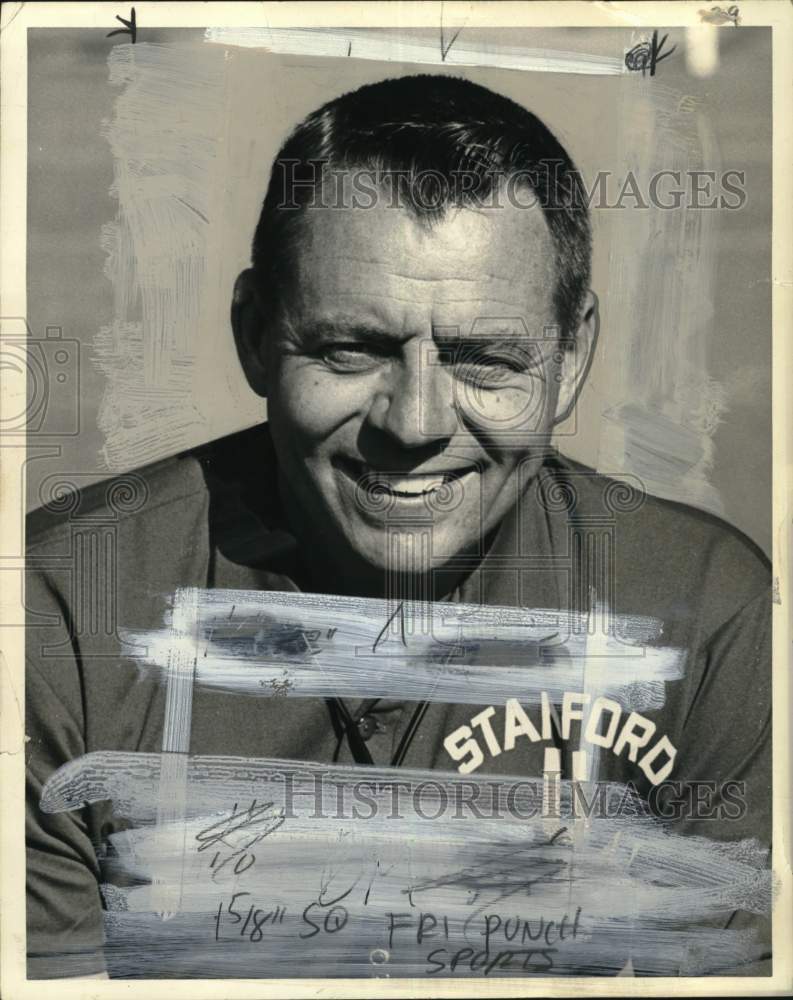 1969 Press Photo Stanford University football coach John Ralston - pis00450- Historic Images