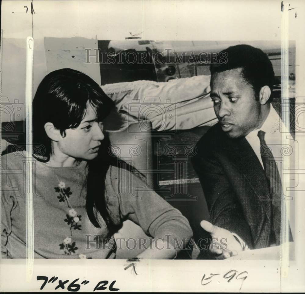 197 Press Photo Italian Heiress Giovanna Agusta And Soccer Player Jose Germano- Historic Images