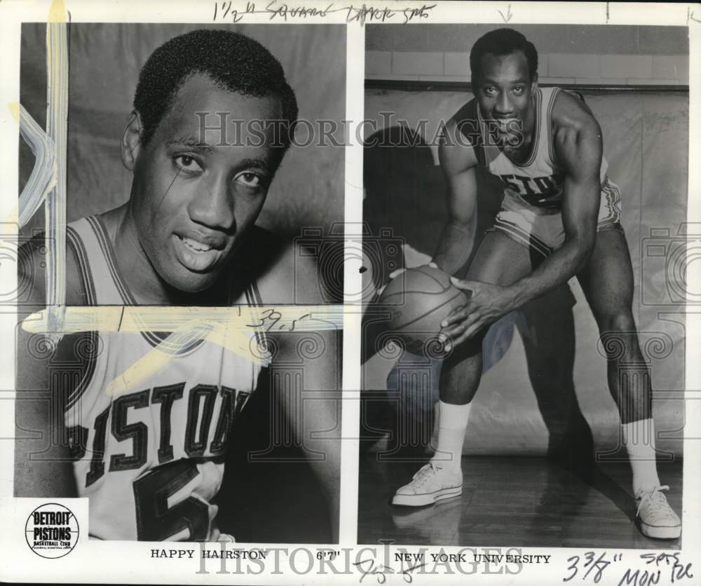 1969 Press Photo Piston Basketball&#39;s Happy Hairston From New York University- Historic Images
