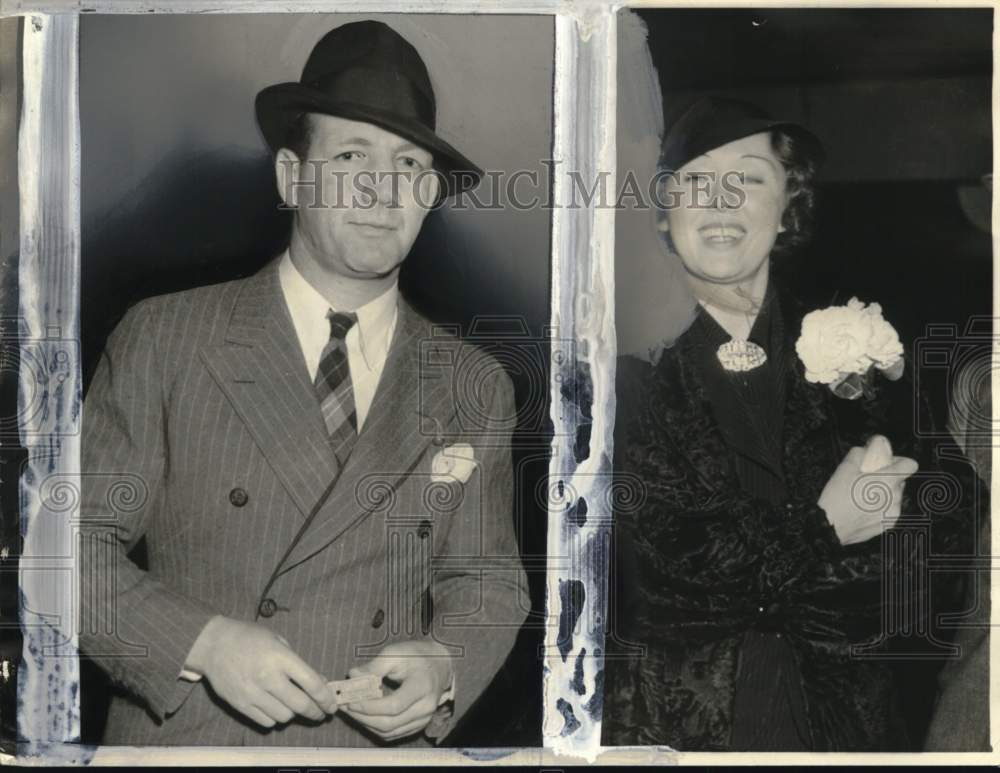 1936 Press Photo Former Boxer Maxie Rosenblum, Heiress Mary Elizabeth Campbell- Historic Images