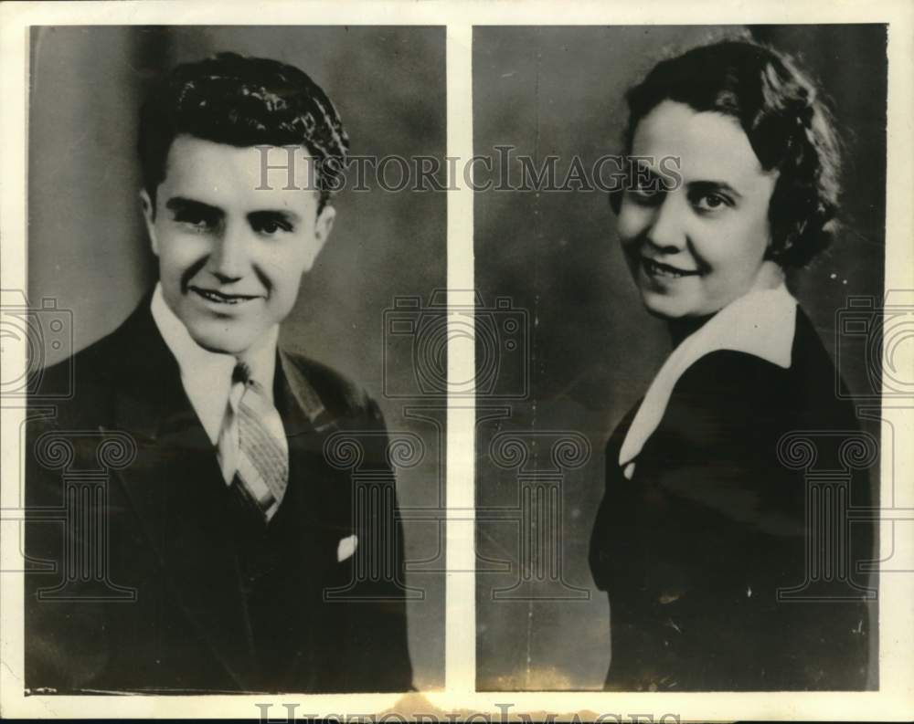 1937 Press Photo Track Star Archie San Romani To Wed Miss Lena Plumley In Kansas- Historic Images
