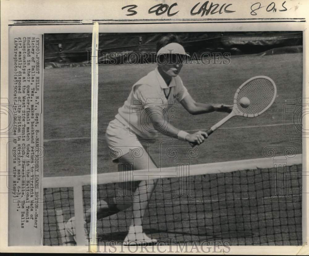 1966 Press Photo Nancy Richey, National Tennis Championships, New York- Historic Images